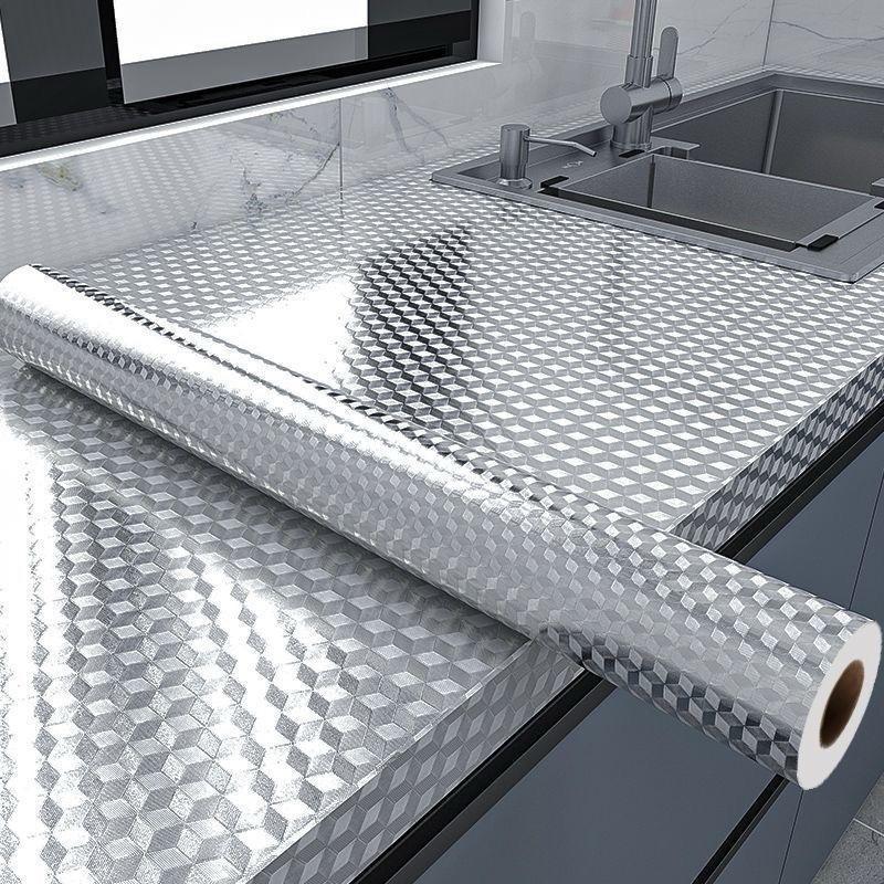 Cuộn giấy bạc dán bếp 2m x 60cm cách nhiệt trang trí bếp