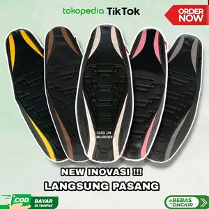 Part 1 KARET (PYRAMID) MOTOR MATIC sarung sepeda langsung pasang Motorcycle