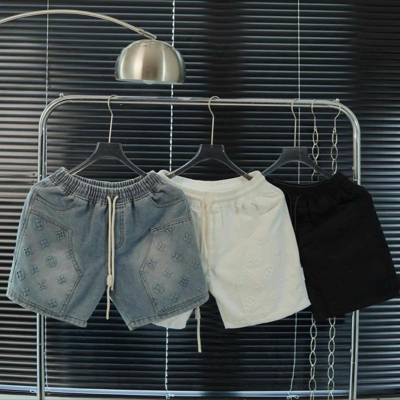 Quần short jean nam mẫu mới Vân Nổi lưng thun form trên gối trẻ trung năng động