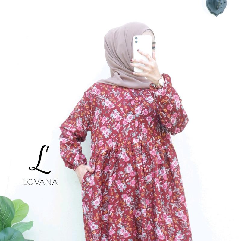 Arsy Midi Dress Rayon Premium Lovana Indonesia 8