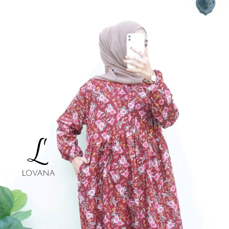 Arsy Midi Dress Rayon Premium Lovana Indonesia 7