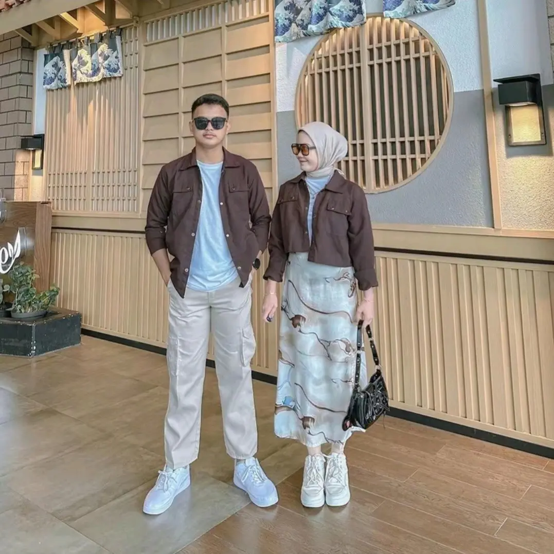 Set Couple Pasangan Dapat 2 PCS Semi Parka Korean Style