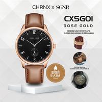 Gambar Jam Tangan Pria Kulit Fashion Anti Air Original Leather Chronox CXSG -  CHRNX x SGNR - Full Black, Tanpa Grafir dari Chronox.id Kota Administrasi Jakarta Pusat 1 Tokopedia