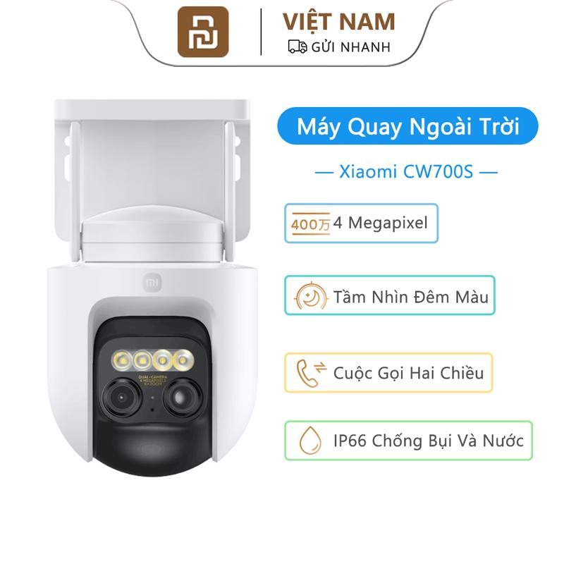 Camera ngoài trời Xiaomi Youpin CW700S Chụp ảnh và quay Video ở chế độ Full Color Cảm biến hình ảnh 4 triệu pixel Tầm nhìn ban đêm Nhận dạng con người xe cộ Báo động Acoustooptic Thu phóng 9 lần Thích hợp để sử dụng ngoài trời