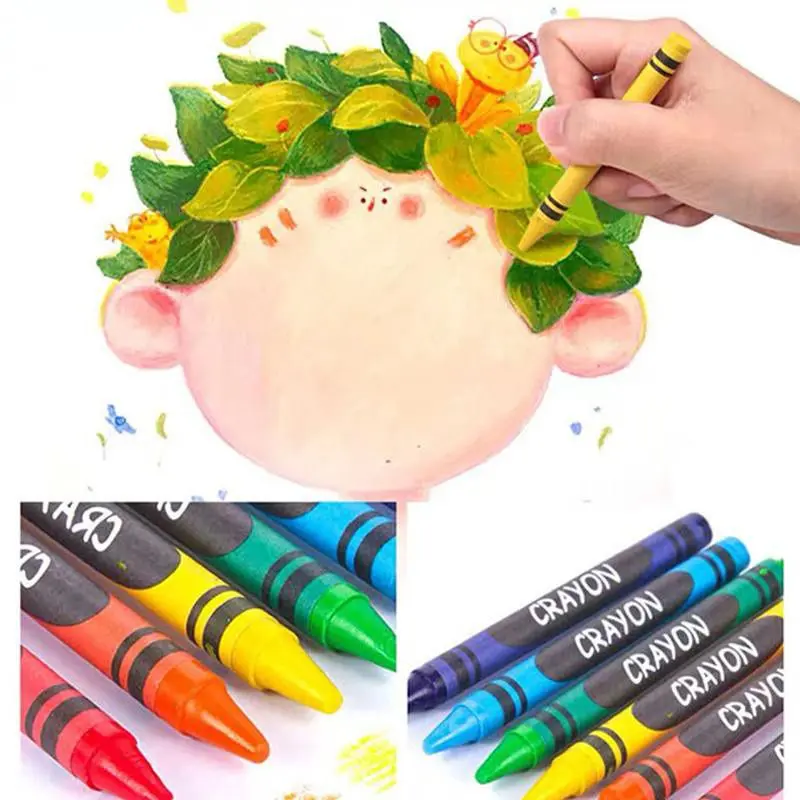 GROSIR Crayon Set 208 Pcs dan 150Pcs Pensil Krayon Warna Lengkap Art Set Menggambar dan Mewarnai Seni Melukis Anak Stationery 2