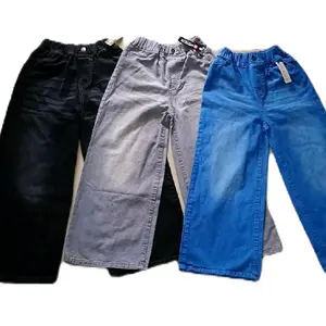 Celana Anak Kulot Skena Semi Gombrong Perempuan Fashion untuk Gaya Anak Perempuan Usia 8-13 Tahun Fashion Jeans