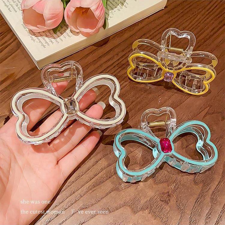 Kẹp Nơ Ngọt Ngào, Phụ Kiện Tóc Cho Bé Gái, Kẹp Tấm Tắm, Phụ Kiện Tóc, SS24 Kem Cài Tóc Xốp