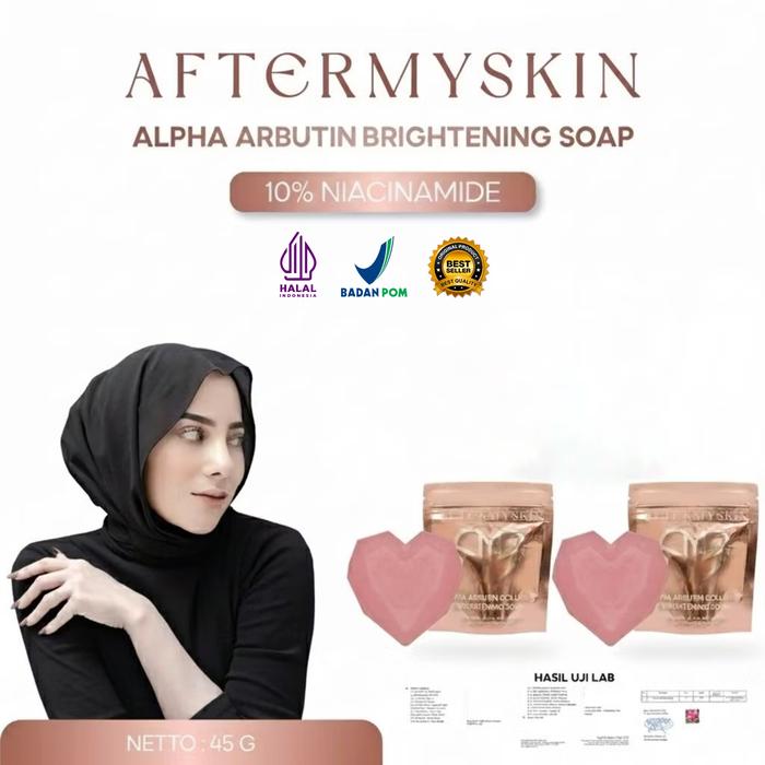 Gambar AFTERMYSKIN - 2 Pcs Alpha Arbutin Collagen Brightening Soap | Sabun Pemutih Badan Mencerahkan Kulit dari Skinara Indonesia Kab. Majalengka Tokopedia