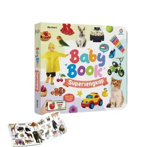 Baby Book Superlengkap - Buku aktivitas Boardbook Tebal untuk anak Bayi dan Balita dengan Foto Gambar Asli dan Bonus Video Animasi