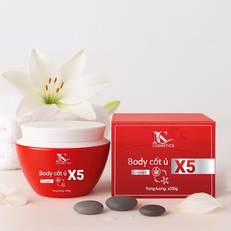  Body Cốt Ủ X5 - Bậc Tone  Dưỡng Ẫm  Mềm Mịn Da     Hũ 250g   
