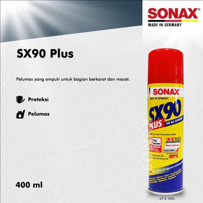 Gambar Sonax SX90 Plus 400ml Pelumas Serbaguna Penghilang Karat dari Aki Murah Jakarta Kota Tangerang Selatan Tokopedia