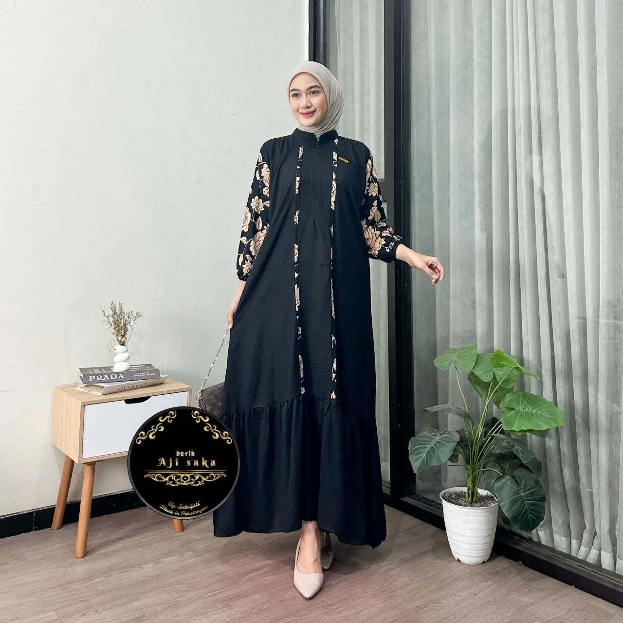 ALUNA MAWAR HITAM JUMBO
