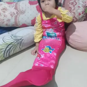 HOMEKIDS9 Baju Renang Anak Perempuan Lengan Panjang Kuromi Labubu terbaaru 1-12 Tahun