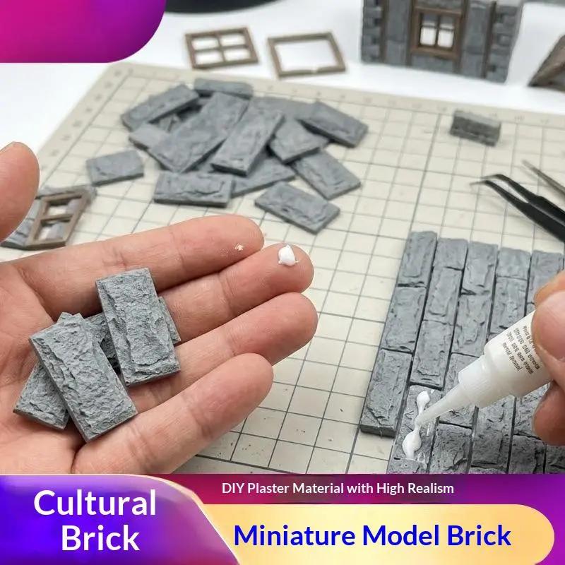 Thu nhỏ mô phỏng quy mô gạch 10pcs Mini tường mô hình cho 1/16 1/25 Kiến Trúc…