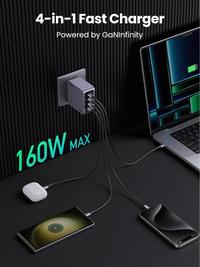 Gambar UGREEN Wall Charger 160W Nexode Pro GaN 4-Port PD Fast Charger For Macbook Pro / iPad / Handphone - Nexode Pro 160w dari Ugreen Serpong Kab. Tangerang 3 Tokopedia