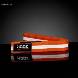 New Arrival Sabuk BJJ Oranye Anak Hook Fight Gear, Sabuk Jiujitsu Orange Hook | best seller