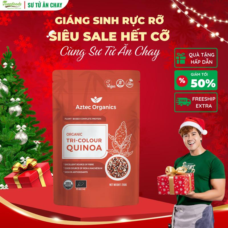 Hạt Diêm Mạch Quinoa 3 Màu Hữu Cơ Aztec Organics
