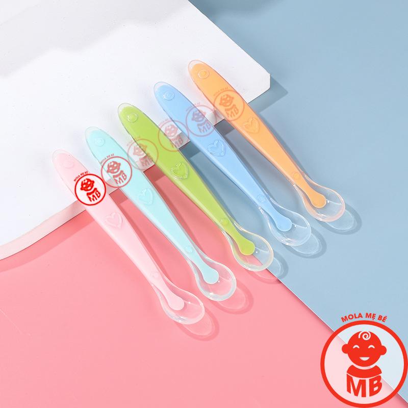 Thìa Ăn Dặm Cho Bé Silicon Mềm Dẻo, Bảo Vệ Nướu, Thiết Kế Dễ Cầm Nắm, Màu Sắc…