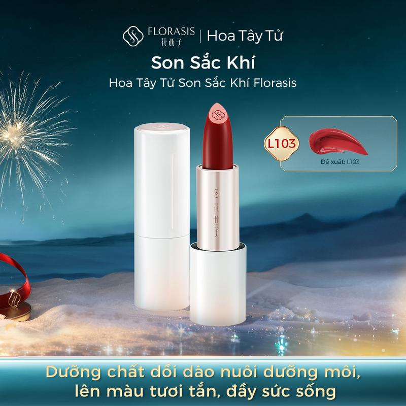  Hoa Tây Tử Son môi dưỡng ẩm thiết yếu Florasis Flawless Jade Florasis 