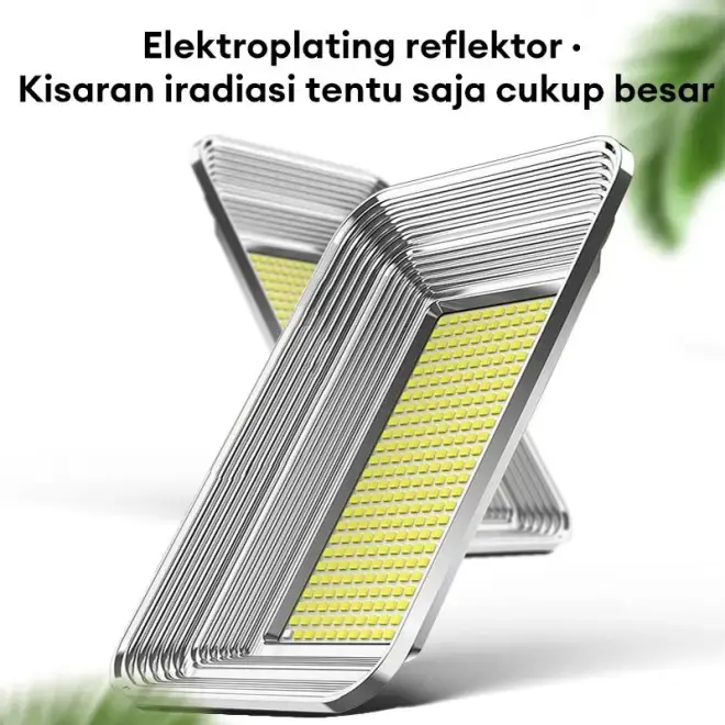 【Garansi 10 Tahun】Lampu sorot tenaga surya outdoor otomatis nyala 1200W lampu sorot LED Solar Cell Panel Surya gratis kabel 5 meter matahari jalan kendali jarak jauh 0 tagihan listrik selama 10 tahun Menerangi 200m2 Halaman dalam dan luar ruangan 4