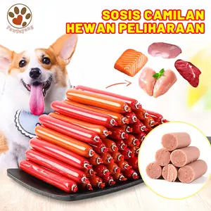 Sosis Kucing Anjing Sosis Hewan Snack Kucing dan Anjing Dog and Cat Sausage 15 gram  Camilan Rasa Ayam Daging Tuna Salmon