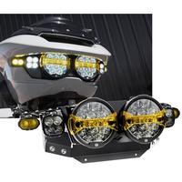 Gambar KRAUS Full Deck Light Kit - With Denali Lighting + SNAP On lens Headlight Amber ('24+ Road Glide) #ST-LT-24 + DNL.D14.050 dari BANDUNGPARTS Kota Bandung 2 Tokopedia