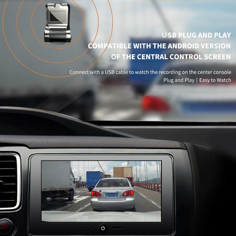 HD Car Dash Camera USB Front DVR Camera Night Vision Registrator Recorder With ADAS For Android Player Dashcam 4