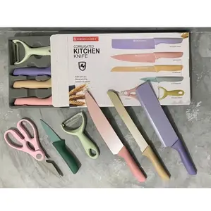 P45 - PISAU DAPUR SERBAGUNA / SET KITCHEN KNIFE / SET 6 IN 1B ( B0028 ) PISAU DAPUR SERBAGUNA / SET KITCHEN KNIFE / SET 6 IN 1