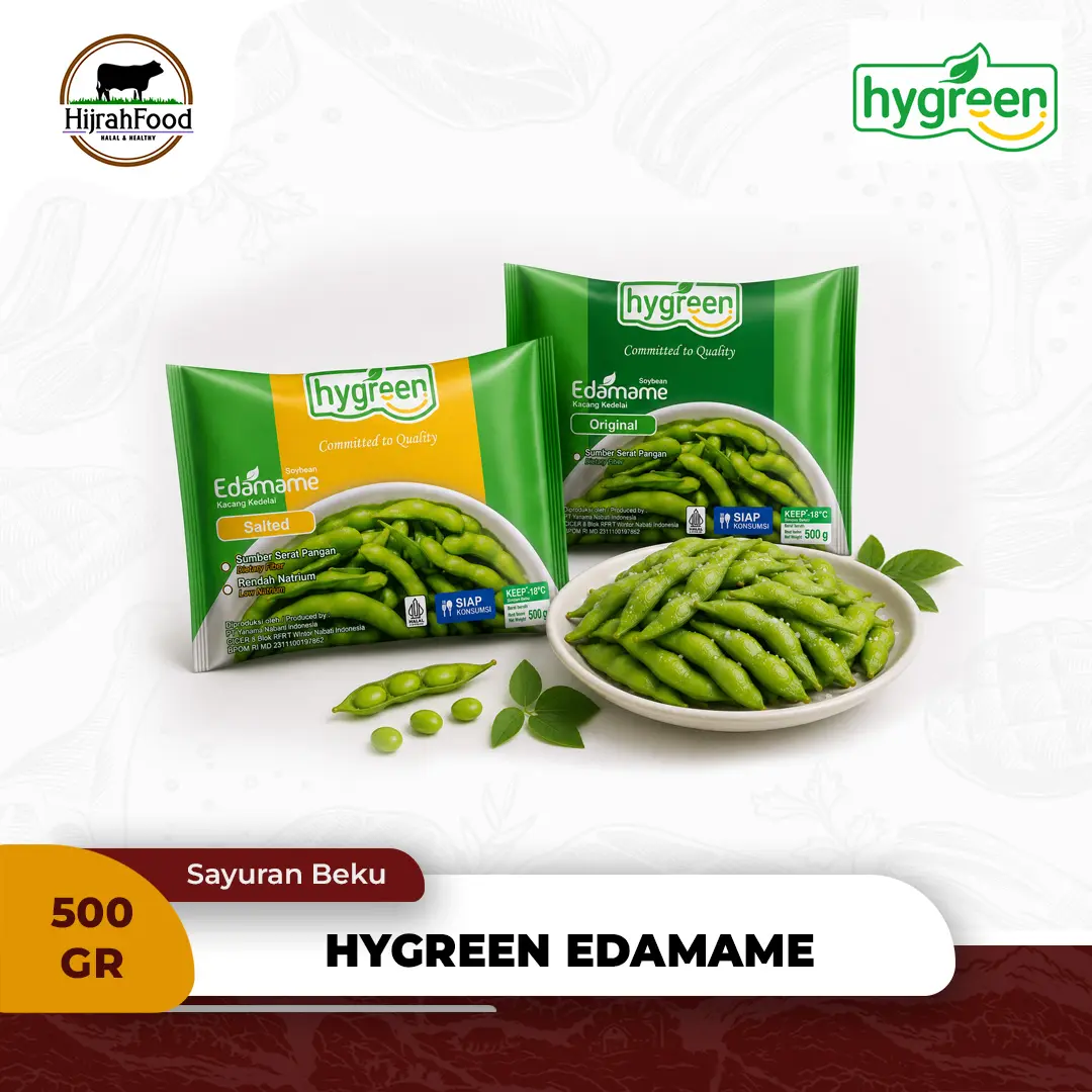 Hygreen Edamame | Kacang Kedelai Jepang Frozen - 500 gram