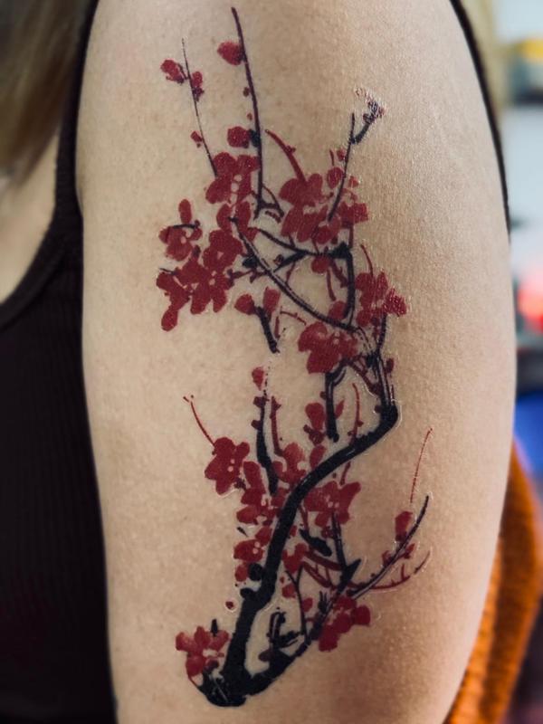 Tato Temporer tattoo basic Warna 3-7 Hari Kupu-Kupu Bunga Ular - Temporary TATTO 2