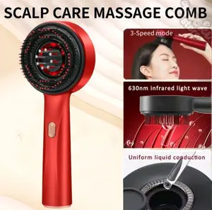 ScalpCare Sisir Pijat Kulit Kepala Elektrik Terapi Perawatan Rambut Anti Rontok Meningkatkan Sirkulasi Darah & Penyerapan Serum 3in1