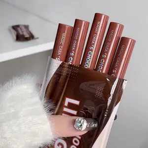 5pcs lips Magic Casa S Choco - Produk Kosmetik dengan Warna Cokelat yang Menarik untuk Makeup