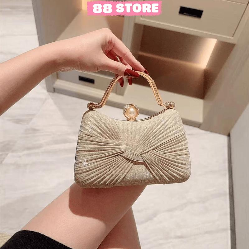 Túi xách nữ đi tiệc,đi chơi,dạ hội,đính kim tuyến lấp lánh,cầm tay,đeo chéo sang trọng, hàng quảng châu cao cấp A-36
