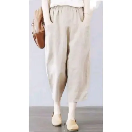 CELANA WANITA WILLOW PANTS/WILLOW PANTS LINEN / CELANA KULOT LINEN 2