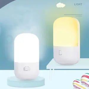 LAMPU TIDUR LAMPU MALAM / LED NIGHT LIGHT / LAMPU MINI HEMAT ENERGI 2WARNA PUTIH DAN KUNING