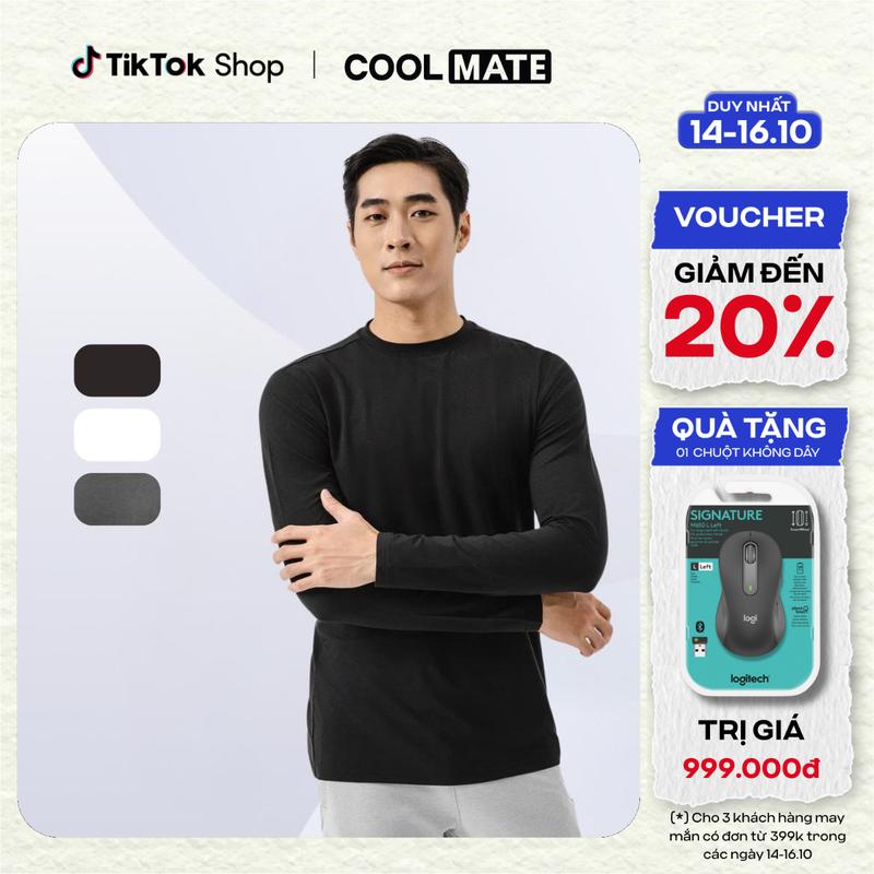 [Outlet Không đổi trả] Áo giữ nhiệt Ex-Warm Lenzing Modal cổ ngắn - Coolmate