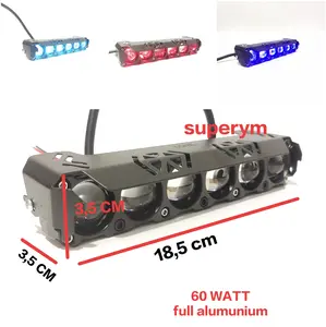 new lampu tembak sorot sql 4 lensa plus devil d2 d3 original x case universal