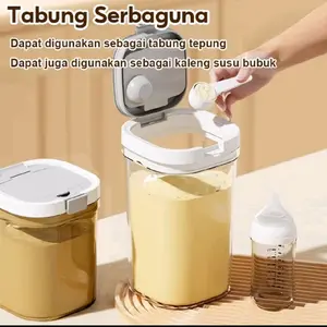 Wadah Penyimpanan Susu atau Toples Makanan 1300ml