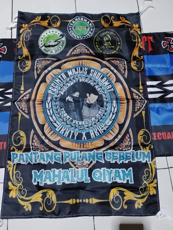 BENDERA PECINTA MAJELIS/PECINTA SHOLAWAT 90X60CM RESTOCK Spanduk Luar ruangan Dekorasi Kain 1