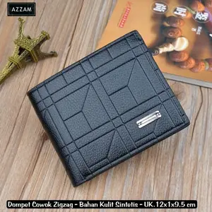 Dompet pria silmple terlaris murah kekinian dompet zigzag pria