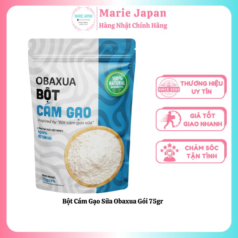 Bột Cám Gạo Sữa Obaxua Gói 75gr - Sản phẩm làm đẹp da cho nữ - Skincare Women Cosmetics Đắp Mặt