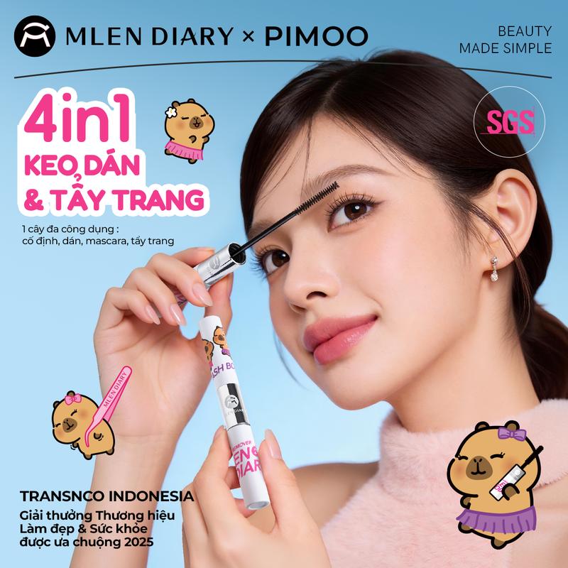 Mlen Diary - Keo 2 Đầu Mascara 4in1 Mlen Diary Tổng Dung Tích 8g - Kết Hợp Dung…