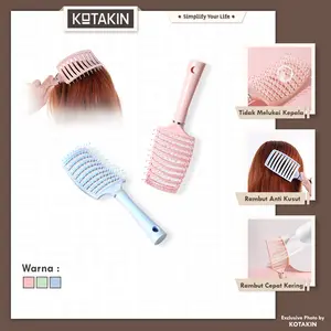 KOTAKIN Sisir Rambut Anti Kusut Rontok Dewasa Dan Anak Pijat Kepala Portable Grooming Scalp