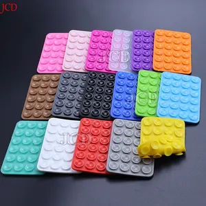 Silicone Mobile Phone Fixing Suction Cup Double Sided Fixed Pad Car Mounted Bracket Phone Case Universal Anti Slip Suction Cup