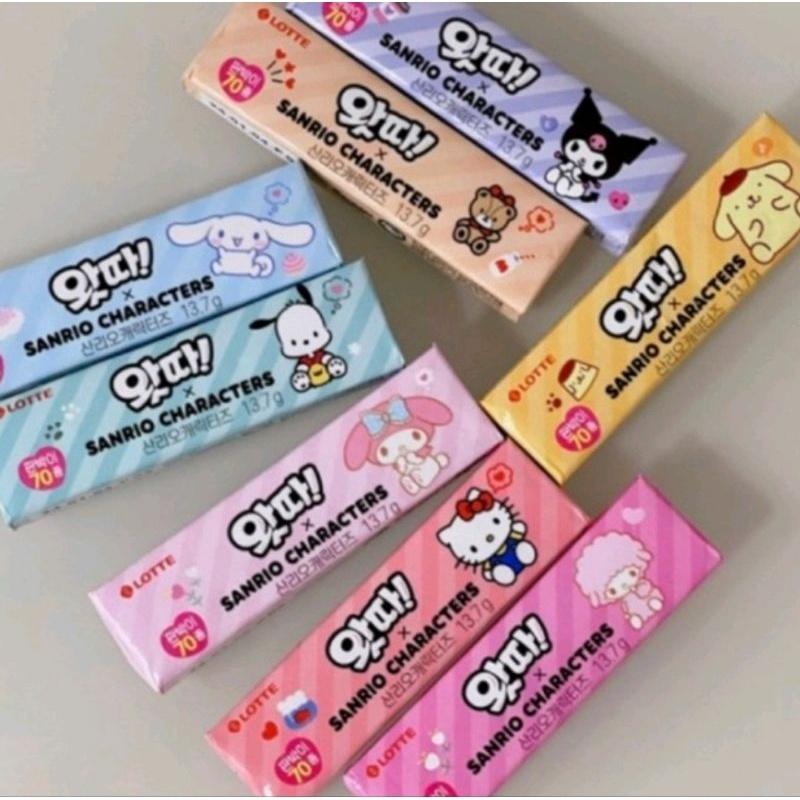 LOTTE WATTA Gum x Sanrio Characters/ Permen Karet Anak Korea 1