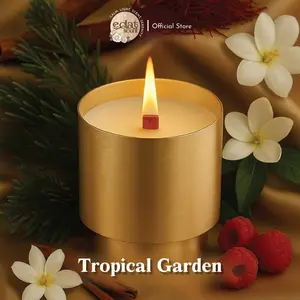 Eclat Candles Floral Woody Lilin Aromaterapi Cup Logam Mewah Metal Cup Soy Wax Aromatherapy Candle ES025