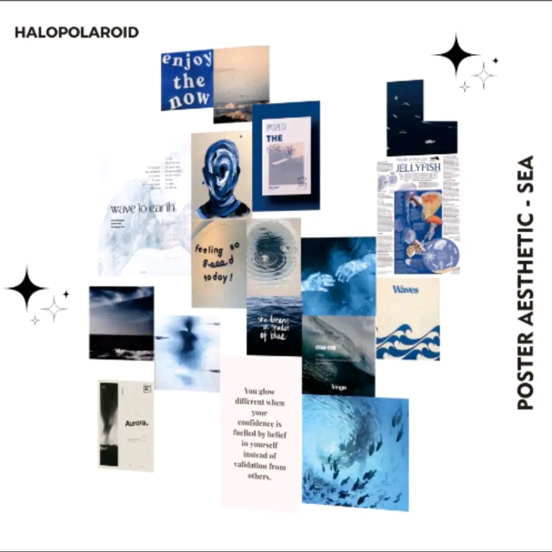 [HALOPOLAROID] Poster Aesthetic SEA 18 Pcs Hiasan Estetik Dinding Wall Decor Aesthetic - Halo 8