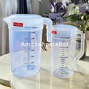 Teko Takar Plastik  Eskan Horeka 4.6Liter Teko Measuring Bening + Tutup Basichome teko  teh tahan panas Dapur Tea