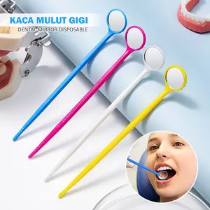 Kaca Mulut Cermin Gigi Plastik Dental Mouth Mirror Disposable