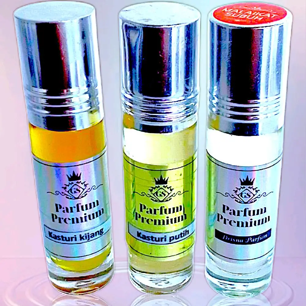 Kasturi Parfum Series Kijang - Isi 3 Buah, Aroma Tahan Lama 12 Jam - Wangi, Perfume Wanginya Elegan
